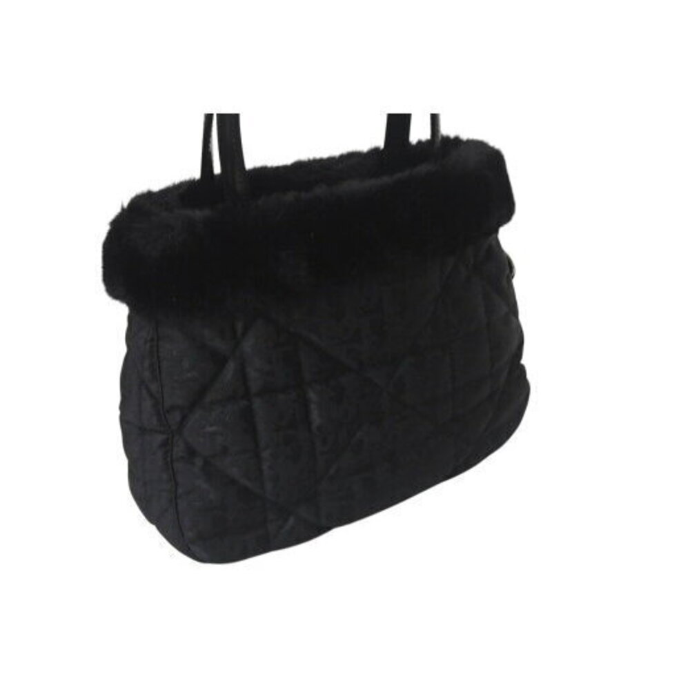 Christian Dior handbag Trotter mink black nylon - Picture 4 of 8